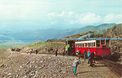 R413587 Wales Caernarvonshire Snowdon Mountain Railway N P O fotocolor 1967