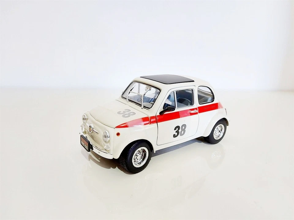 Fiat 500 Abarth 695SS Bianco del 1963 - 1/18 Road Signature - Immagine 3 di 4