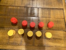 96 EDUCATIONAL Cuisenaire Two Color Counter Plastic Chips For Children