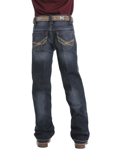 Cinch Western Jeans Boys Stretch Tint Relaxed Medium Wash MB16642003 - Picture 2 of 3