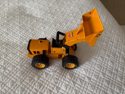 Vintage 1970's Tonka Pressed Steel Orange Front End Loader 10” Used