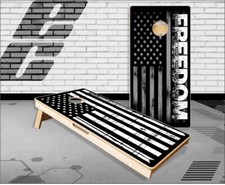 Freedom American Flag Cornhole Boards Bean Bag Toss Game
