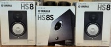 Yamaha HS8 Powered 8 Inch Studio Monitor Pair w/ Powered HS 8S Series Subwoofer