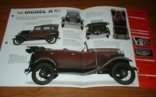 1930 Ford Model A Phaeton Original Imp Brochure Specs Info 30 29 28