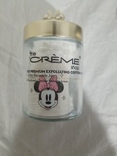 NEW THE CREME SHOP MINNIE MOUSE CHIC REUSABLE JAR CONTAINER OF COTTON PADS