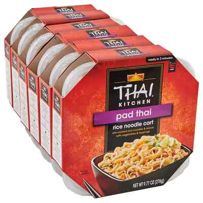 Thai Kitchen Pad Thai Rice Noodle Cart 6 Pack Easy Meal Ready in 3 Minutes