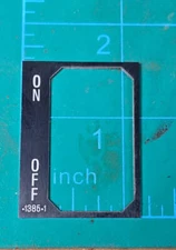 Kenworth On Off Rocker Switch Plate 1385-1