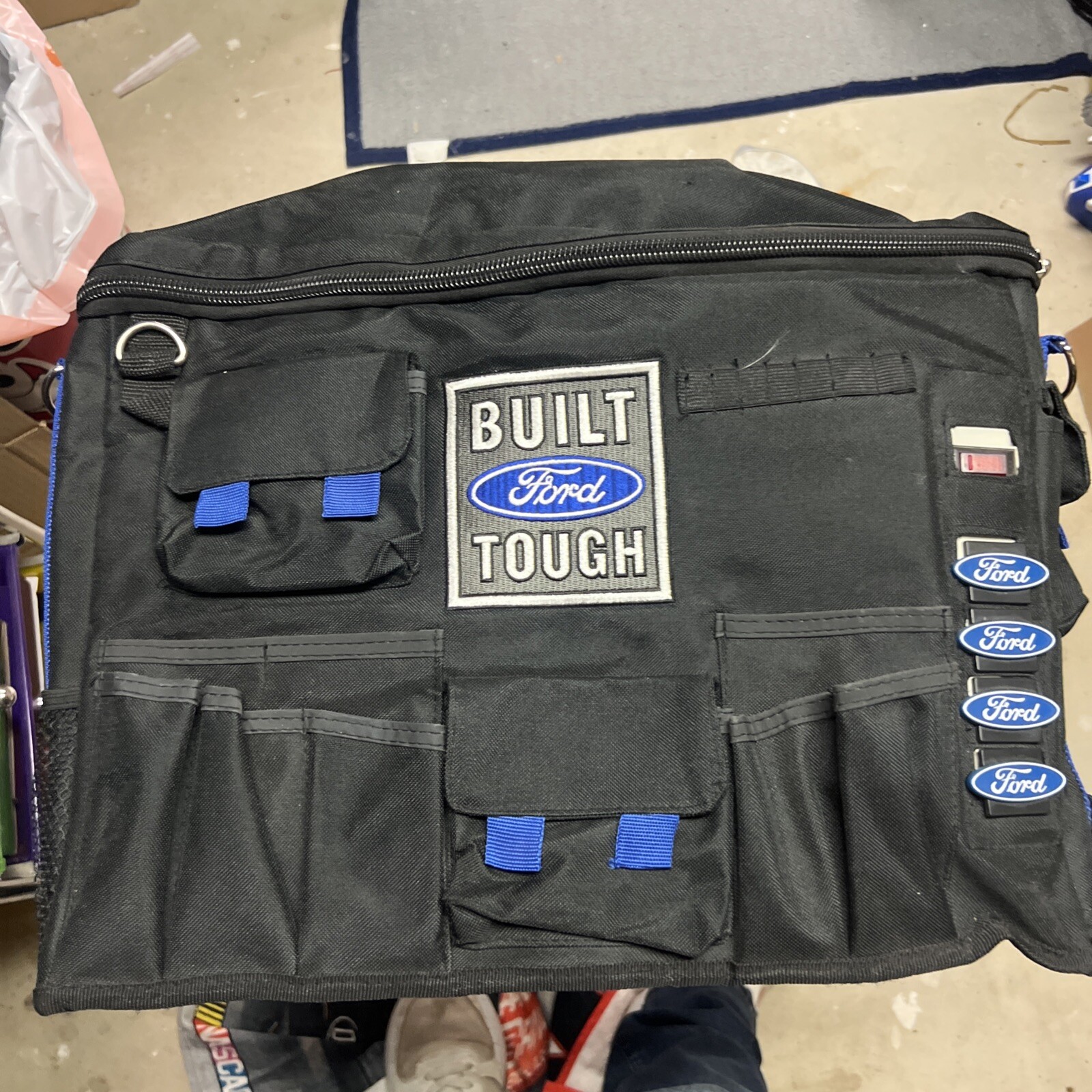 Built Ford Tough Utility Bag Car Organizer With Power Strip Official Merchandise