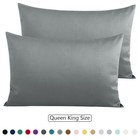 500 Thread Count 100% Cotton Pillowcases Pillow Case Set of 2 Envelope Closure