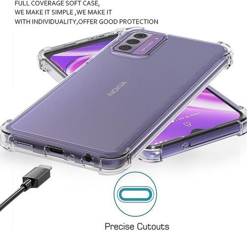 For Nokia G42 Anti Impact Protect Clear ShockProof Gel TPU Skin Case Cover - Picture 2 of 7