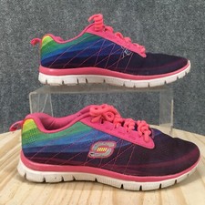 Skechers Shoes Youth 4.5 Skech-Knit Training Sneakers Multicolor Low 81875L