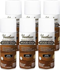 Premium Fast Dry Wood Stain Spray, 10.25 Oz, Dark Walnut, 6 Pack