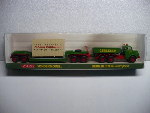 Wiking Sondermodell MAN 22.230 DHSA Schwerlastzug GEBR. KLIEM KG 1:87