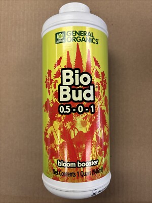 General Organics, Bio Bud, 1 Qt, flower bloom stimulator hydroponic use, 0.5-0-1