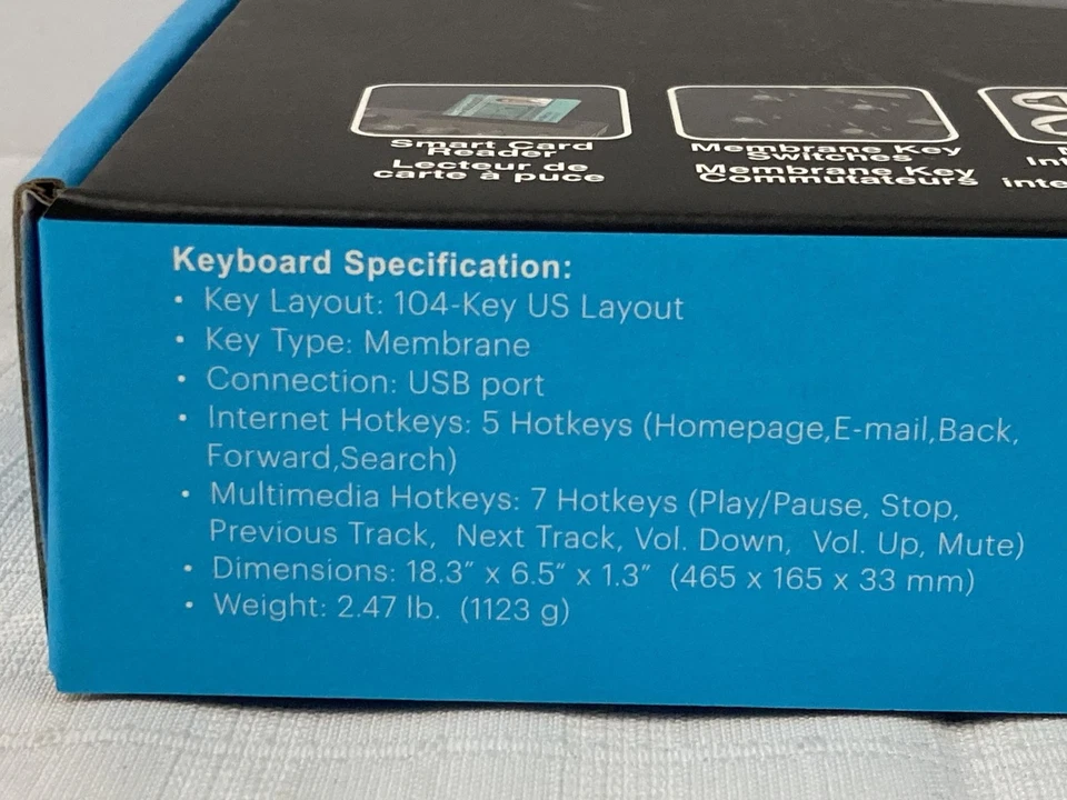 Adesso Card Reader Keyboard & Mouse Set (AKB-6305B, iMouse M6) - Black, Sealed - Image 4 of 4