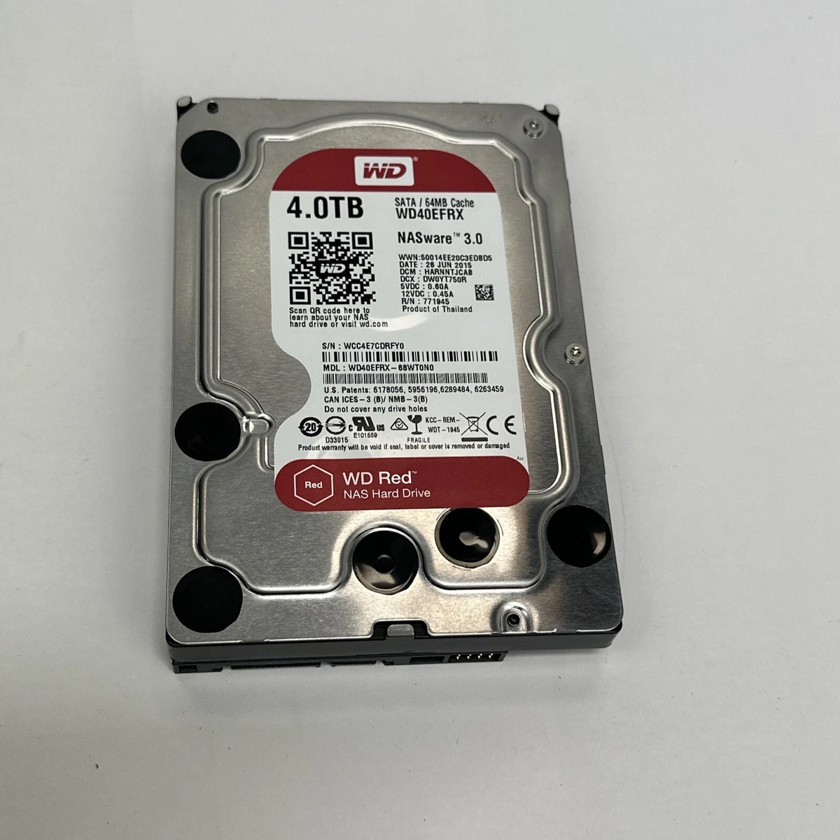 Western Digital 4TB WD Red, NASware 3.0 3.5