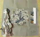 New ListingNeedlepoint Tramme Tapestry Kit Jolles Calla Lillies Chair Cover Cushion Frame