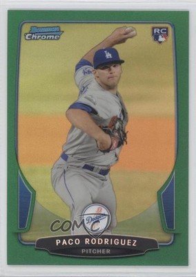 2013 Bowman Chrome Rack Pack Green Refractor Paco Rodriguez #218 4t5