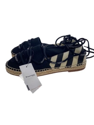 APL OFF WHITE Espadrillas taglia 36 nero stringate logo nero