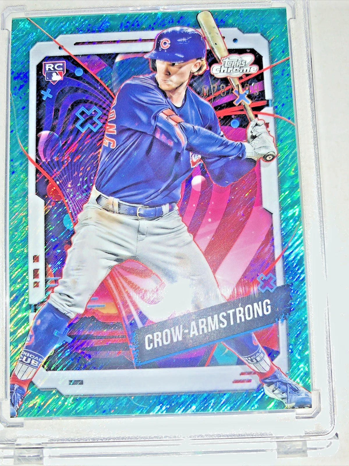 2024 Topps Cosmic Chrome - Pete Crow Armstrong #52 Aqua Refractor /199 (RC)