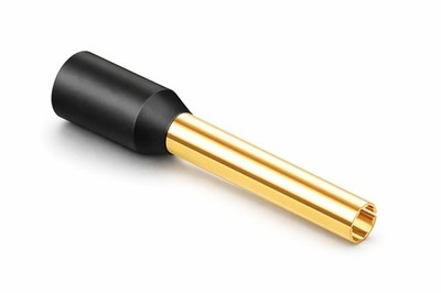 Viablue OFC-Aderendhülsen - 2,5 mm² - 24k vergoldet - Kragen - VE 10-50 Stück