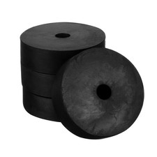 4pcs 70x12x20mm Vibration Isolation Washer Rubber Damping Feet Pads Black
