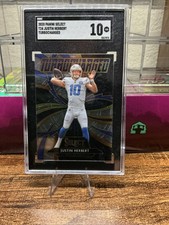 2020 Panini Select Turbocharged Justin Herbert RC SGC 10 Los Angeles Chargers