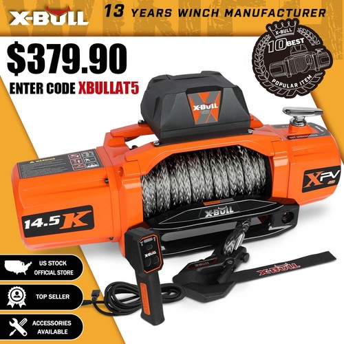 X-BULL Electric Winch 10000LB 12000LBS 13000LBS 14500LBS Winch Jeep 4WD Trailer - Picture 2 of 118