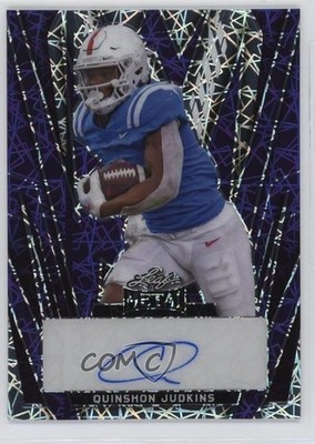 2024 Leaf Metal Purple Laser 1/4 Quinshon Judkins #BA-QJ1 Auto 1q2