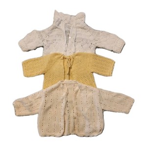 Vintage Crochet Sweater Baby Toddler Girls Clothes