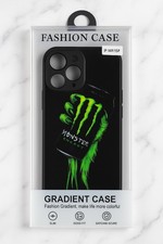 Black iPhone 14/15 Plus case with neon green ...