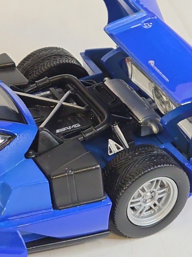 MotorMax Pagani Zonda C12 splendido modellino auto blu 1/24 pressofuso modello 73272 - Foto 18 di 22