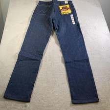 Vintage Wrangler Cowboy Cut 31MWZDN Jeans 36x36 Dark Rigid Starched Bootcut NEW