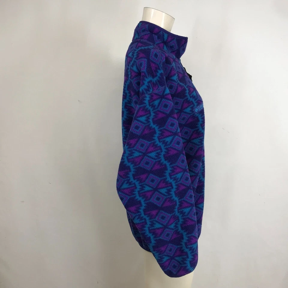 CHAQUETA POLAR AZTECA COLOMBIA - MUJER MEDIANA - AZUL MORADO 1/4 CREMALLERA MANGA LARGA Foto 4 de 4