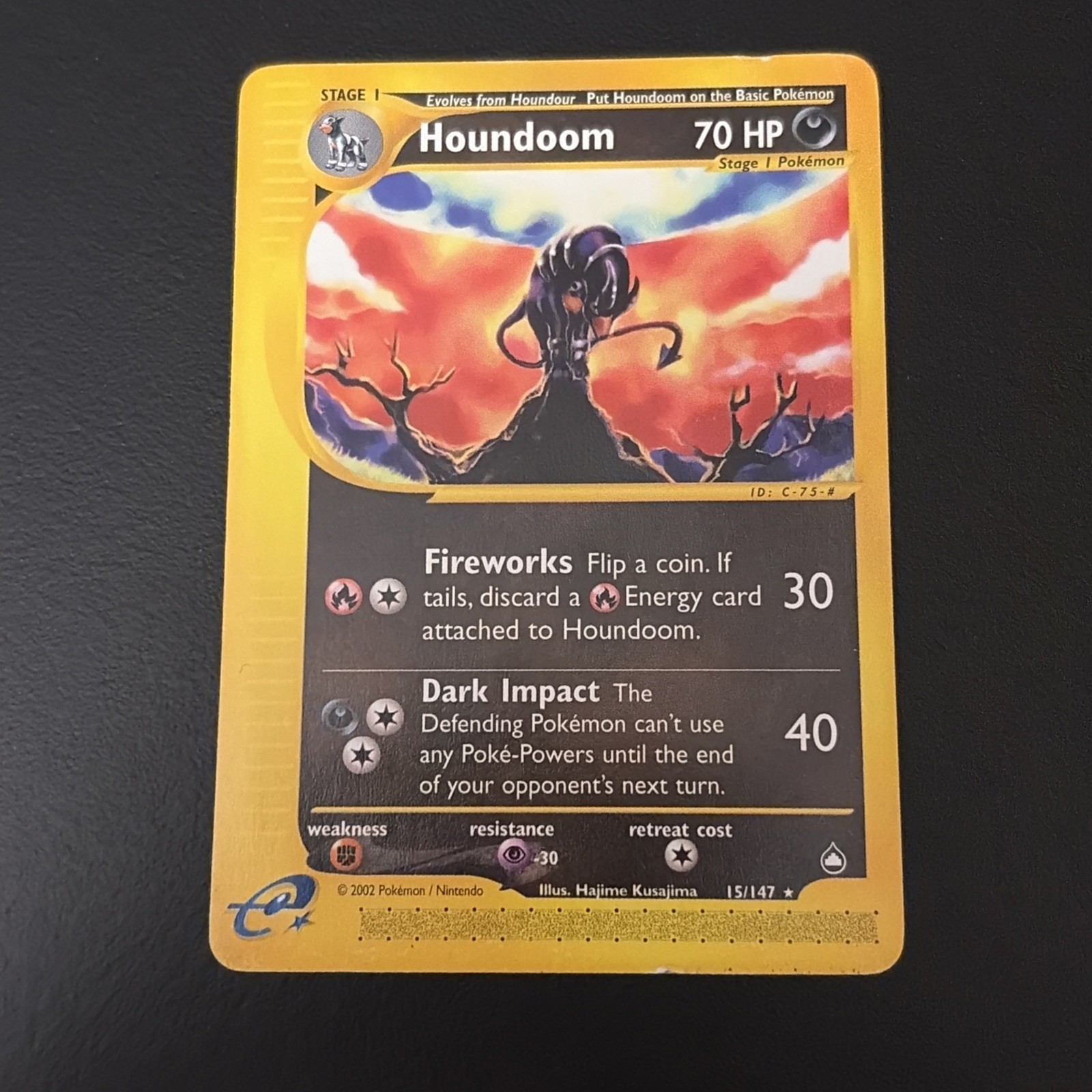 Houndoom Aquapolis Non Holo 15/147 SEE PHOTOS FOR CONDITION
