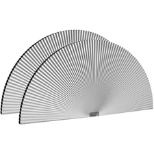  Arch Window Shades Half Circle Blackout Cellular 36"W * 72"H White-2 Pack