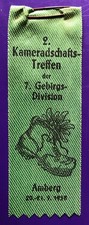 Abzeichen Anstecker Amberg 2. Kameradschaftstreffen der 7. Gebirgsdivision 1958
