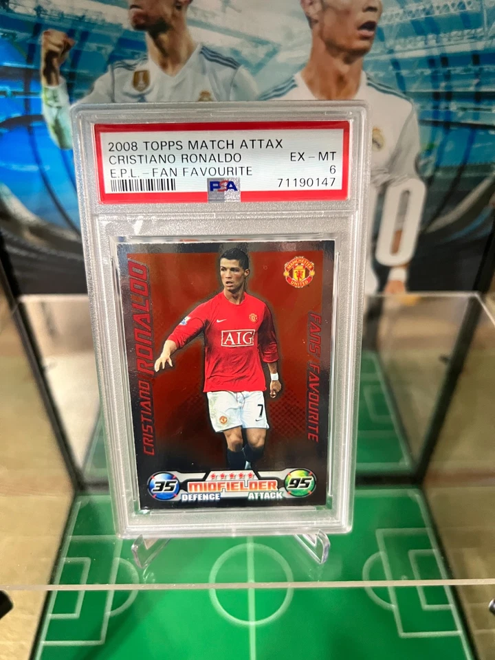 2008 Match Attax English Premier L Extra Fans' Favourite Cristiano Ronaldo PSA 6 - Image 4 of 4