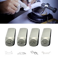 Sturdy Metal Designs Stamps for Crafting Jewelry Clay Leather and Charm