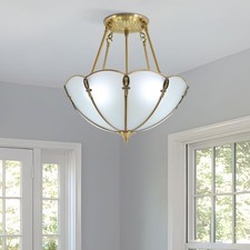 Retro Pendant Lamp 110V Hanging Chandelier 4 Lights Antique Style Pendant Light