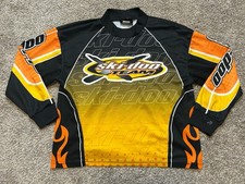 VTG Y2K Bombardier Ski-Doo Team X Jersey Youth M (10-12) Snowmobile Racing LS**