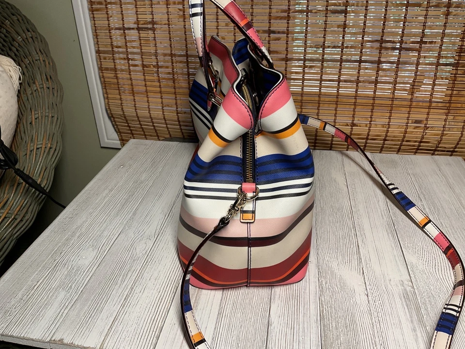 Bolso Bandolera Kate Spade ~ LAUREL WAY RAYAS BEREBER EVANGELIE EN ROSA * Foto 2 de 4