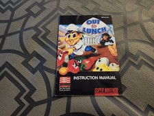 Out To Lunch - Instruction Manual Booklet Only – Super Nintendo SNES