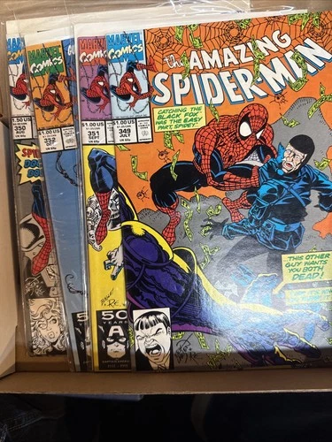 The Amazing Spider-Man Lot of 4 349 350, 351, 352 Marvel Comics Nova And Dr Doom