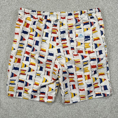 Peter Millar Swim Trunks Men Size M Flag Print Shorts Beach Preppy - Picture 3 of 4