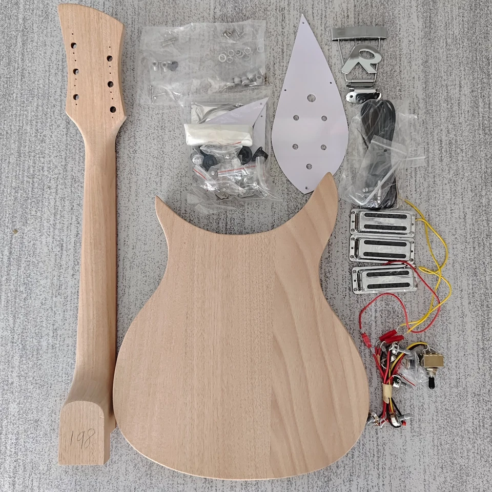 Kit de guitarra eléctrica hágalo usted mismo 325 cuerpo de caoba chapa de arce almacén de EE. UU. Foto 2 de 2