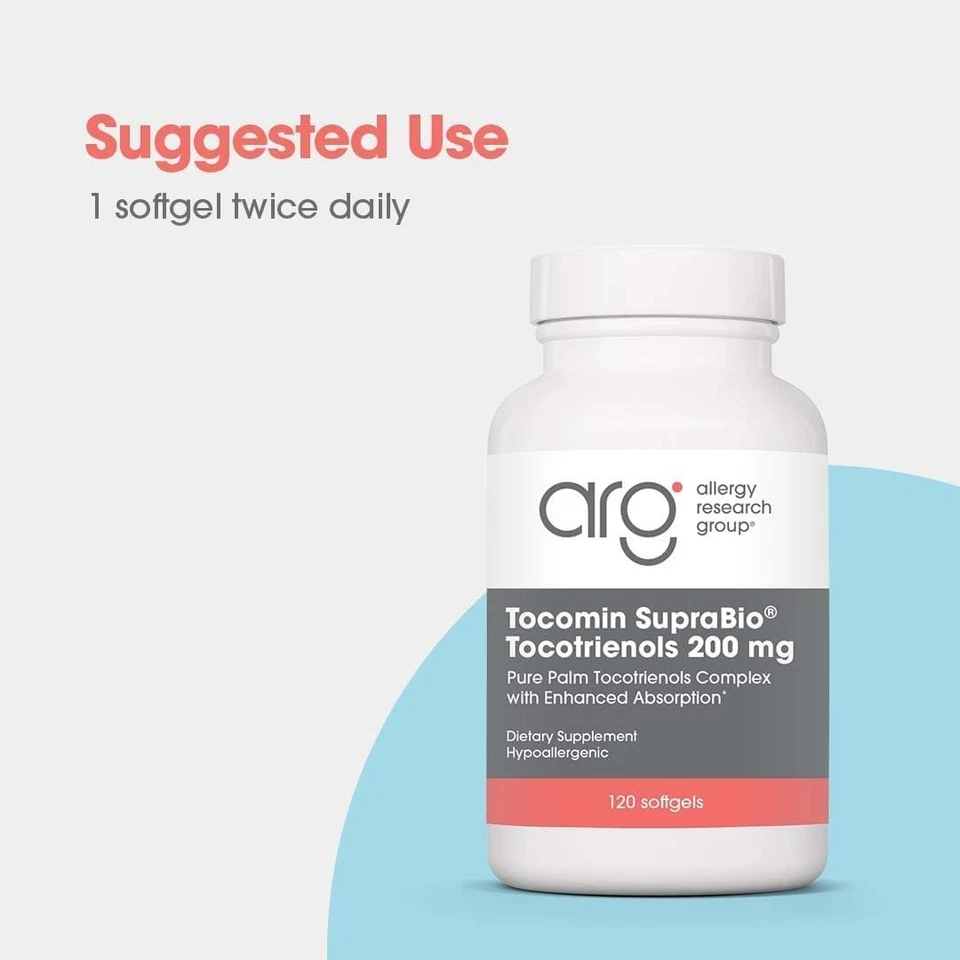 Tocomin SupraBio Tocotrienoles 200mg Complejo Vitamina E, Absorción Mejorada 120ct Foto 4 de 4