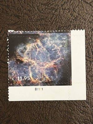 $11.95 Crab Nebula US Priority Mail Stamp Scott #6056 MNH 2026 Unused US Postage