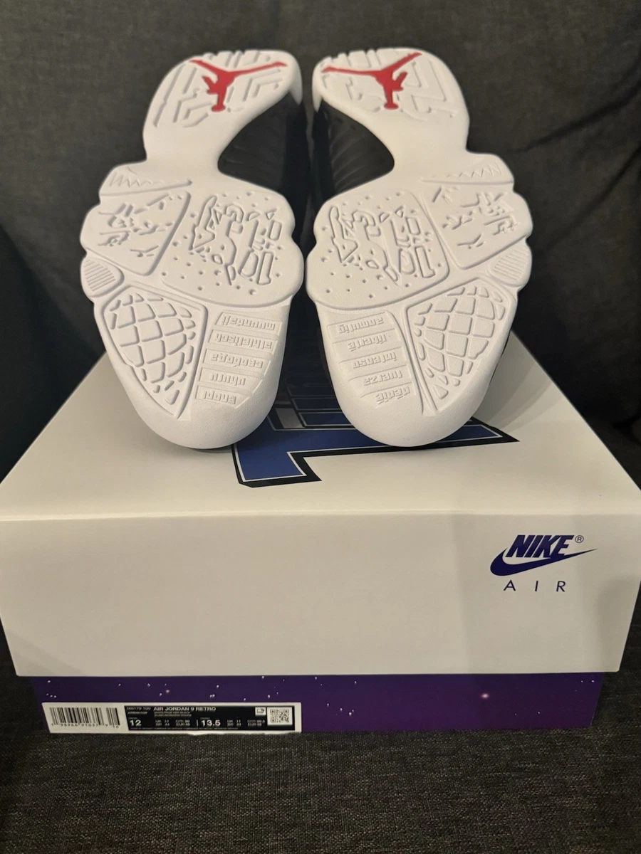 Air Jordan 9 Retro White/Black/Red Mid Top Basketball Sneaker-Space Jams