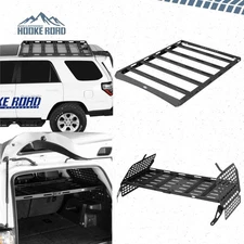 Hooke Road Roof Rack Rear Interior Cargo Basket For Toyota 4Runner 10-24 5th Gen